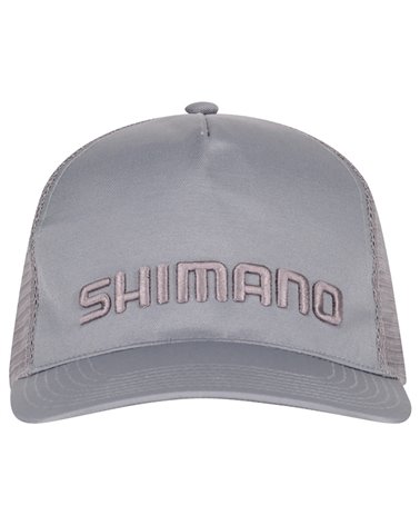 Shimano Trucker Cappello con Visiera, Grigio (Taglia Unica)