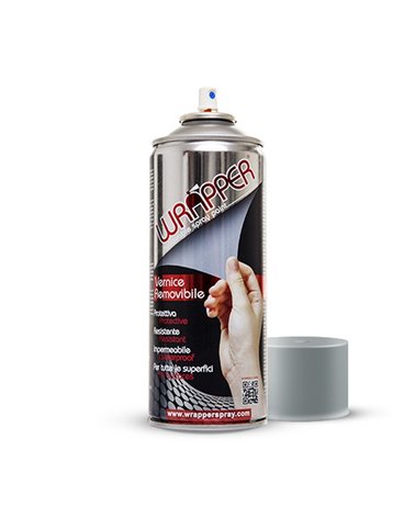 Wrapperspray Removable Spray Paint Silver Grey 400 ml