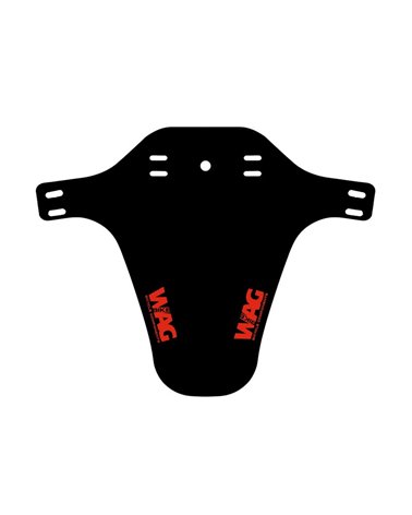 Wag Parafango Anteriore per Forcella Nero con Logo Wag Rosso