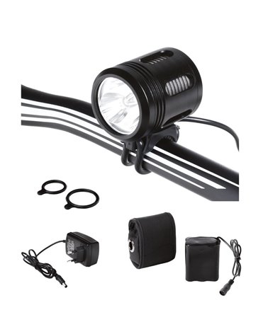Wag Front 3000 Lumen Light, Black, With Rechargeable Battery Pack