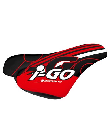 RMS Saddle For Boy, Model I-Go, Black And Red.
