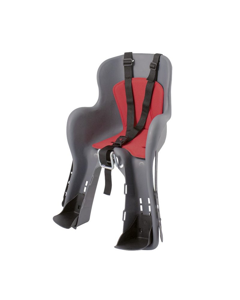 RMS Front Child Bike Seat Kiki, Antracite With Red Lining