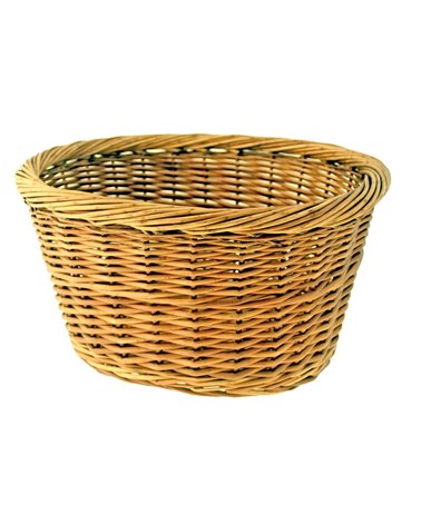 RMS Wicker Oval Basket, Natural Color, 36X30X19H Cm, Without Hooks