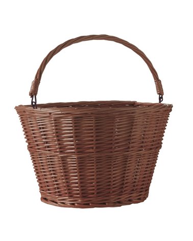 RMS Wicker Basket, Brown Color, 36X26X22H Cm, With Qr Bracket